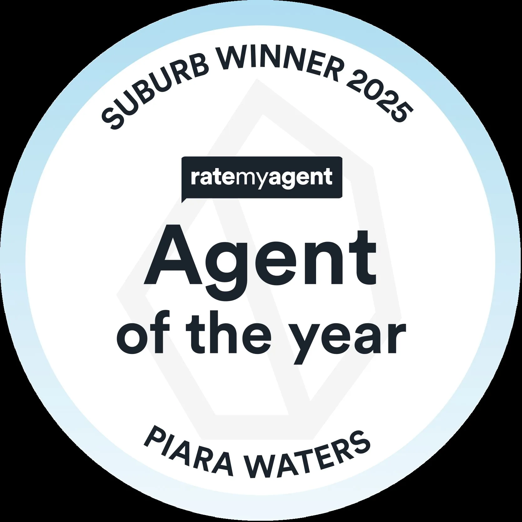 RateMyAgent Agent of the Year badge — Gillian Ragan