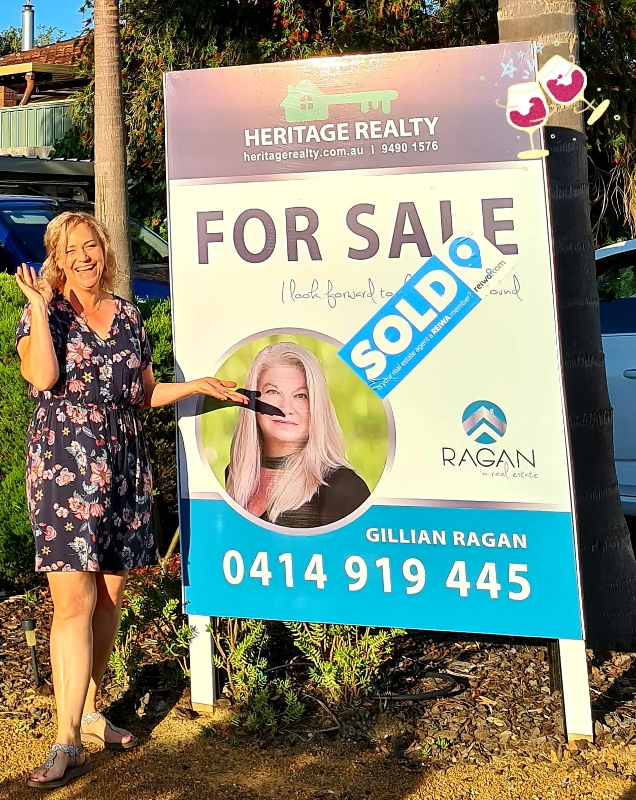 Delighted homeowners after selling with Gillian Ragan